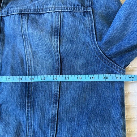 Revolt Tubbo Celestial Moment By the Sea Denim Jacket Full Zip Painted size M - Picture 8 of 13